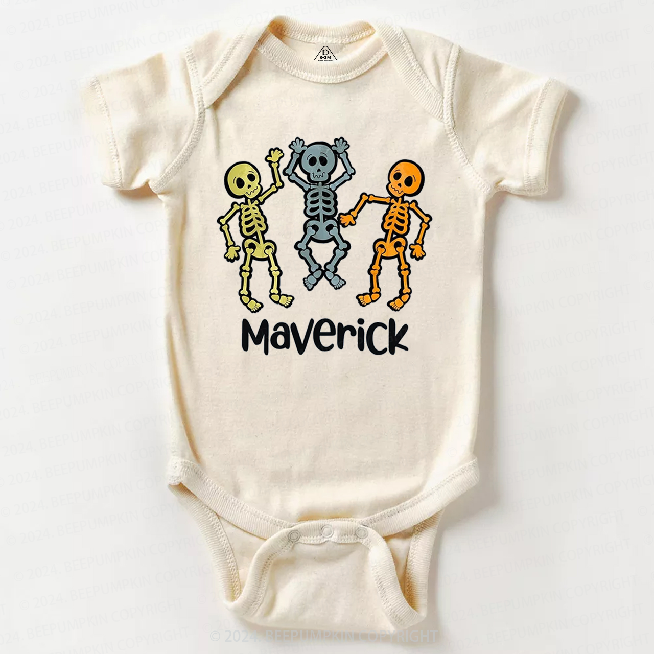 Personalized Halloween Name Baby Bodysuits 