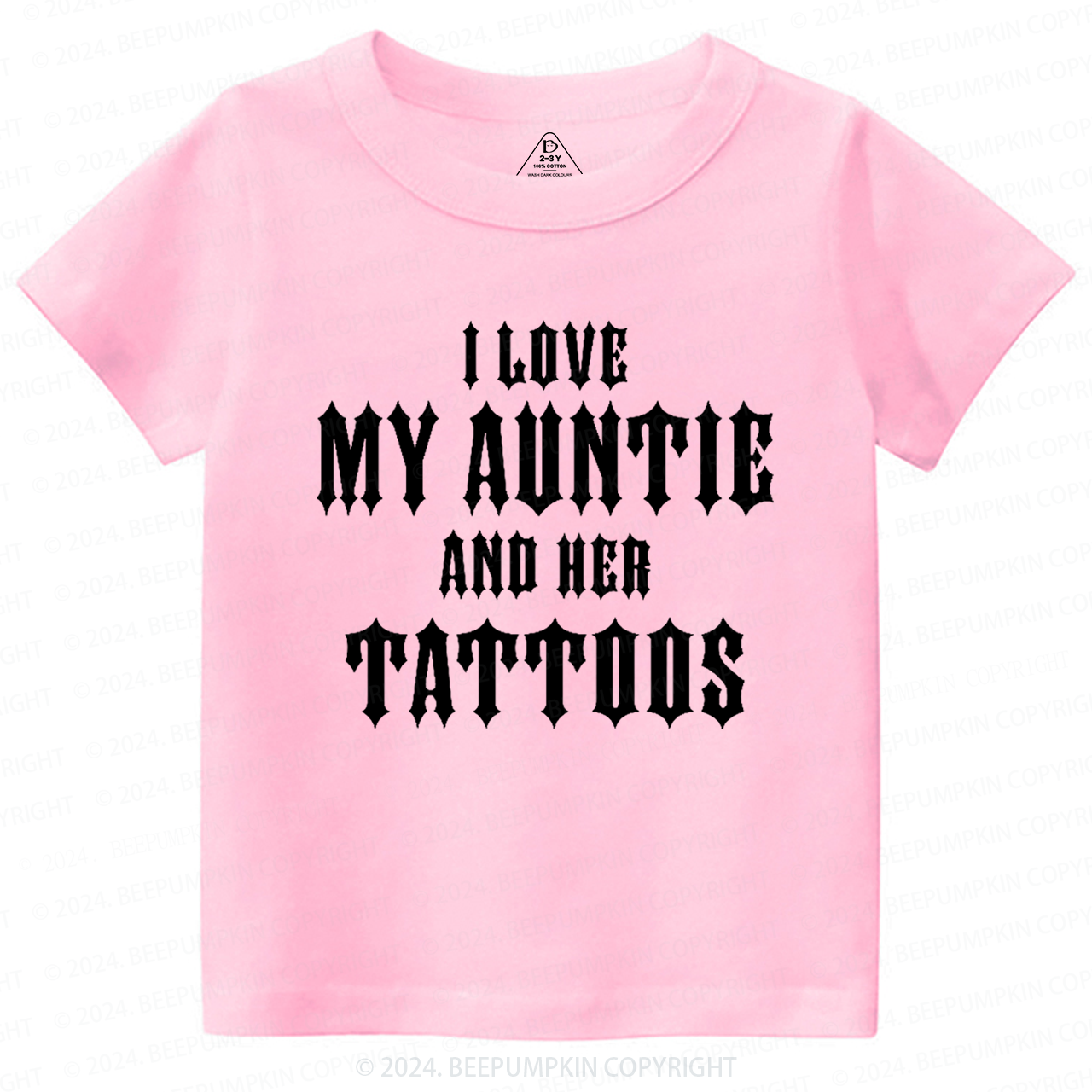I Love My Auntie And Her Tattoos Toddler&Kids Tees 7
