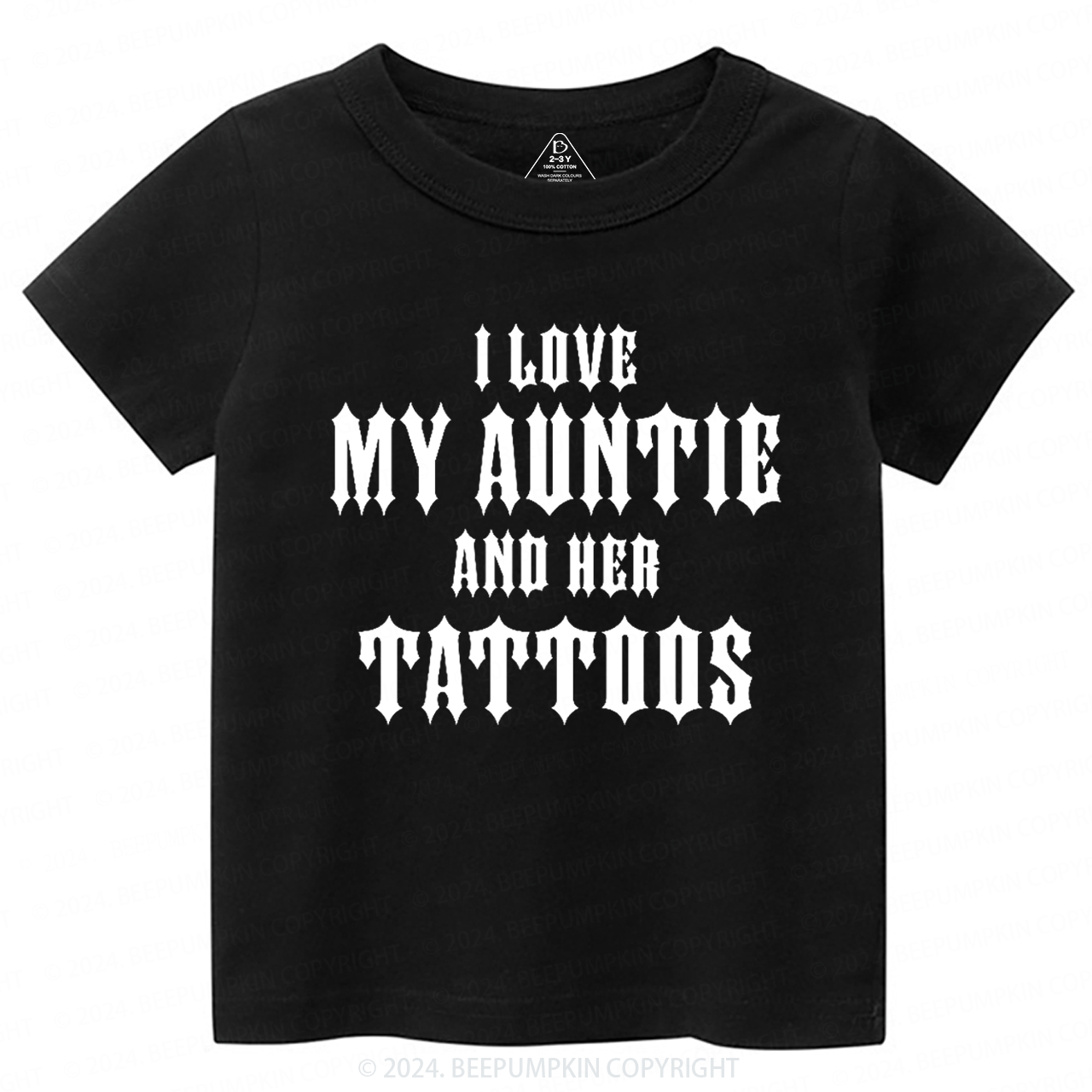 I Love My Auntie And Her Tattoos Toddler&Kids Tees 7