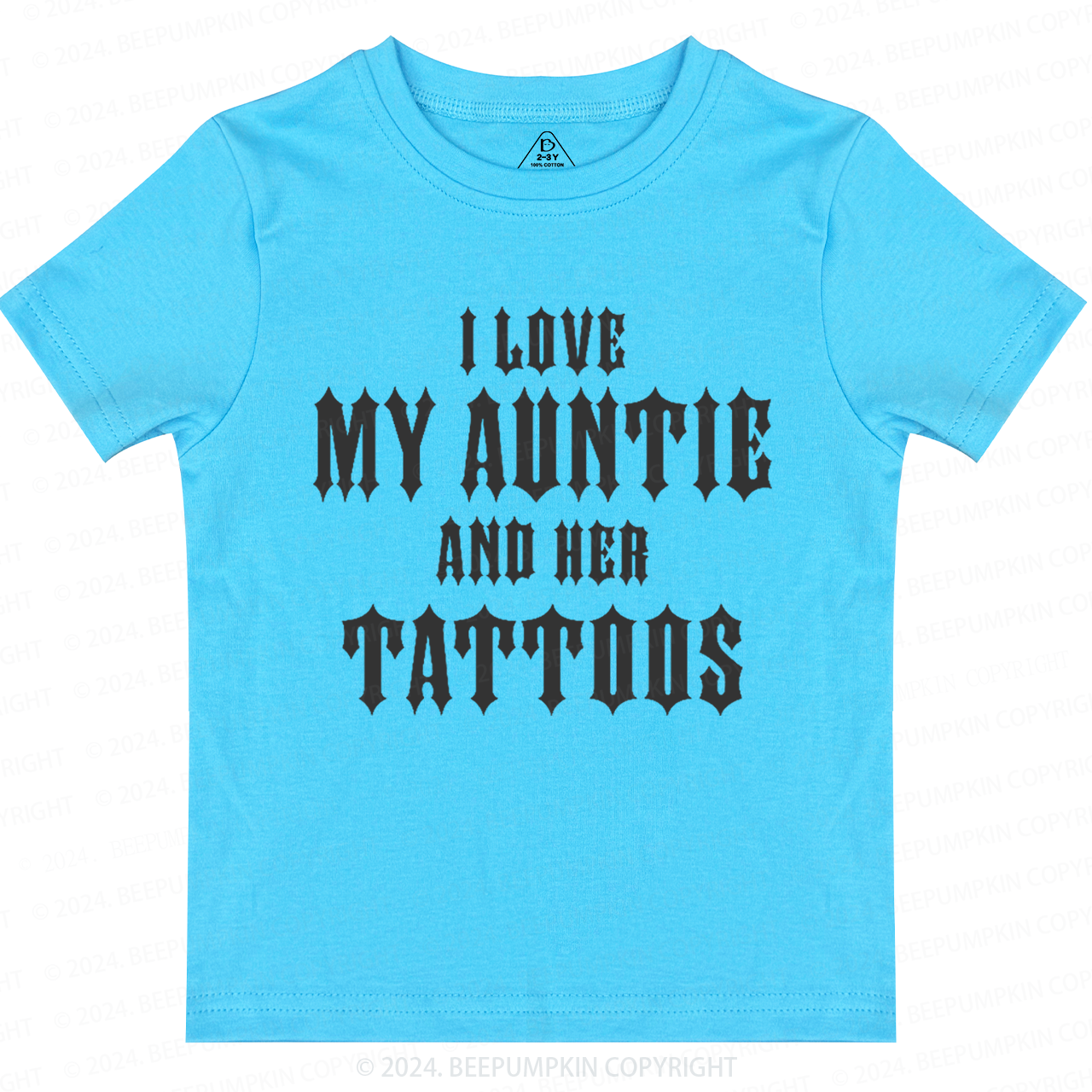 I Love My Auntie And Her Tattoos Toddler&Kids Tees 7