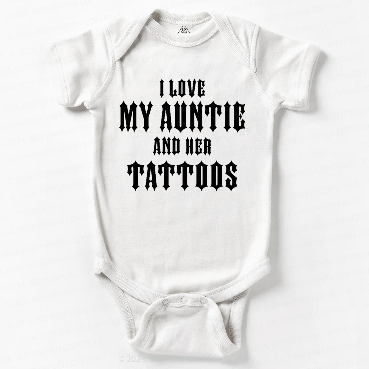 I Love My Auntie And Her Tattoos Baby Bodysuit 7