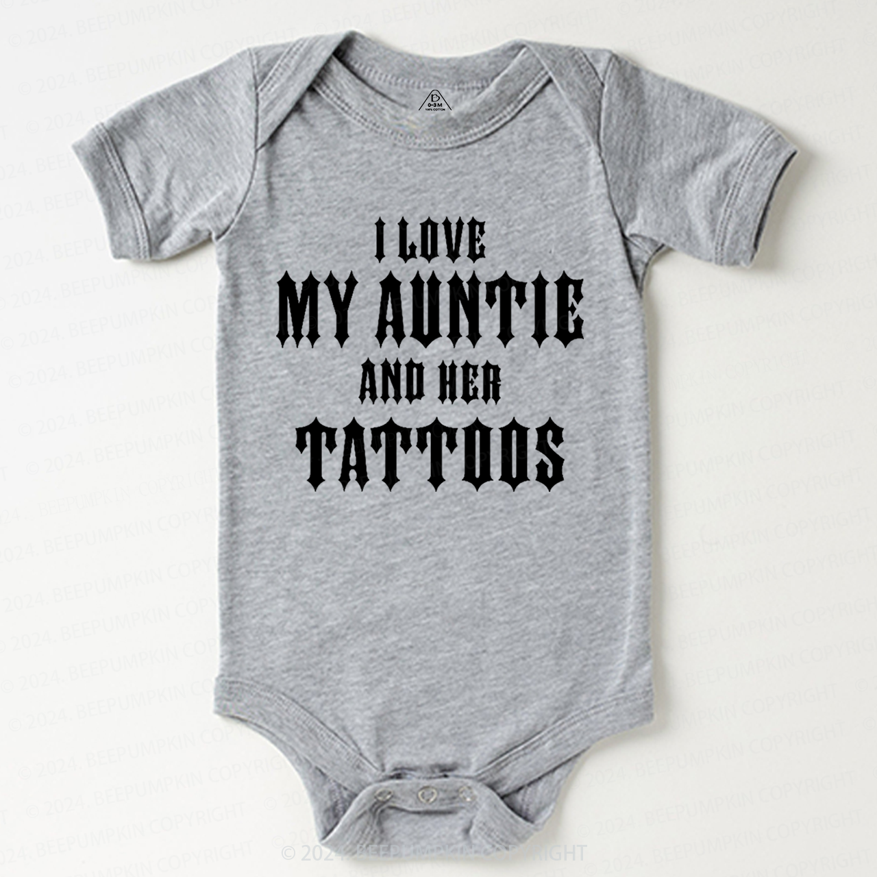 I Love My Auntie And Her Tattoos Baby Bodysuit 7