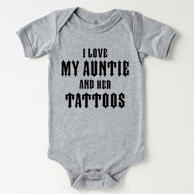 I Love My Auntie And Her Tattoos Baby Bodysuit 7