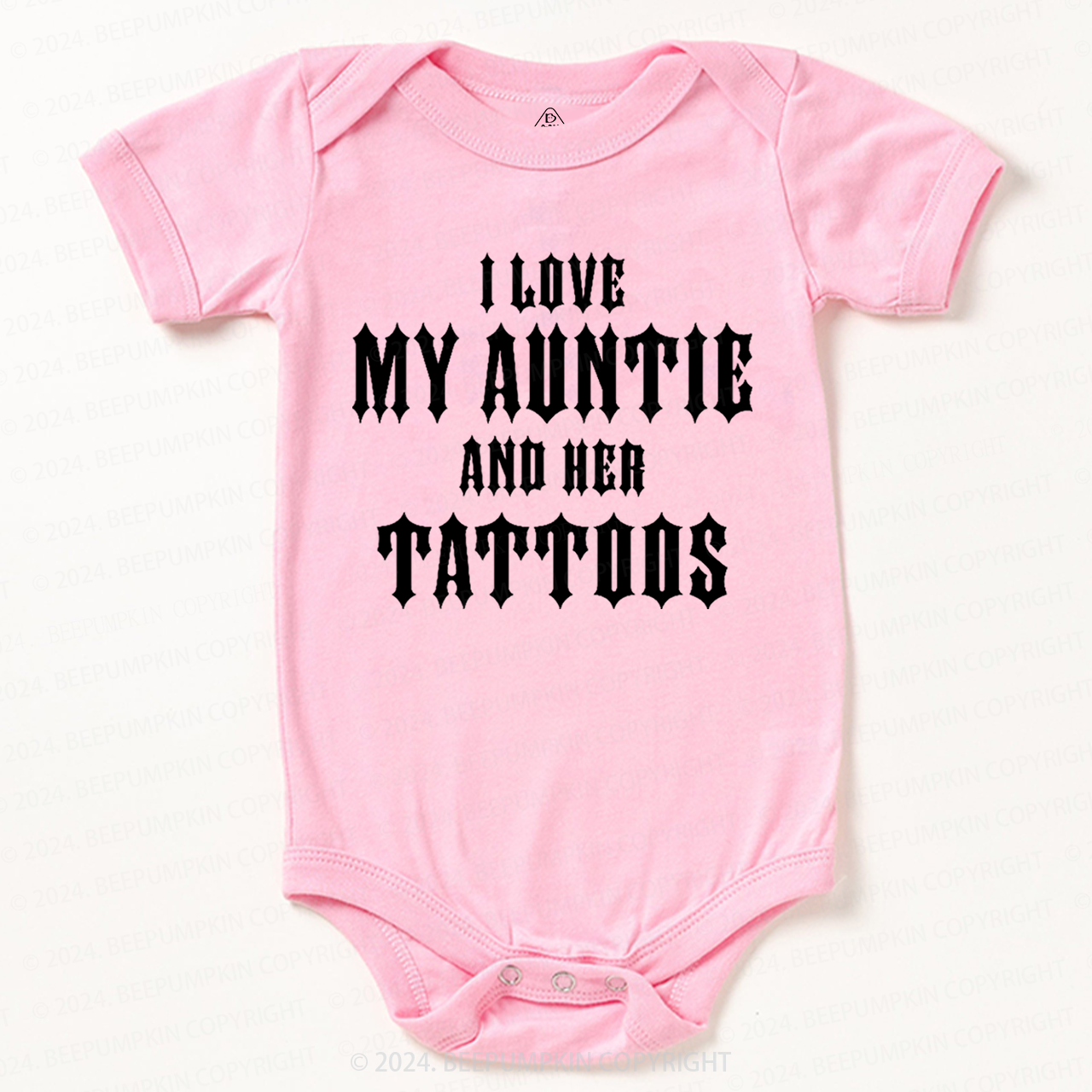I Love My Auntie And Her Tattoos Baby Bodysuit 7