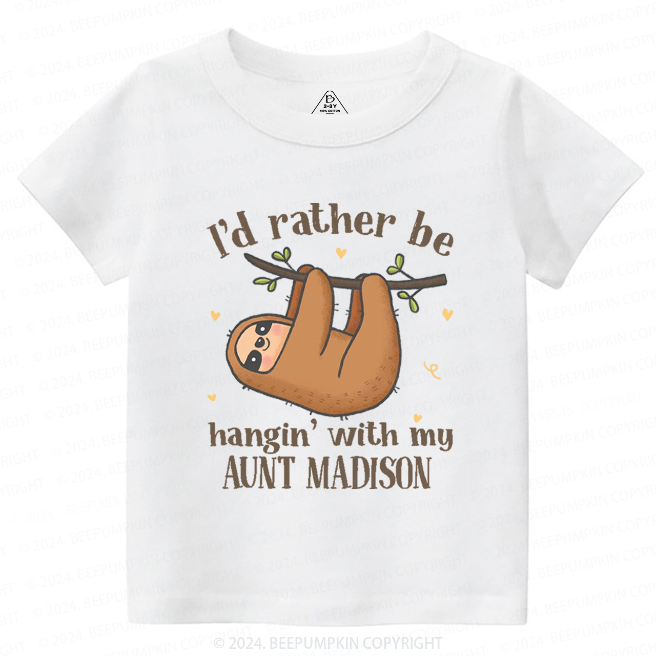 Personalized I'd Rather Be Hanging With My XXX Toddler&Kids Tees 7