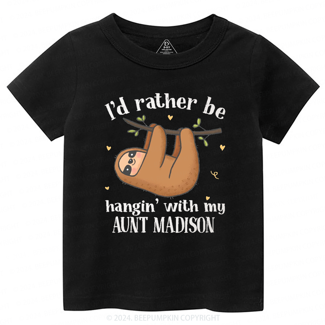 Personalized I'd Rather Be Hanging With My XXX Toddler&Kids Tees 7