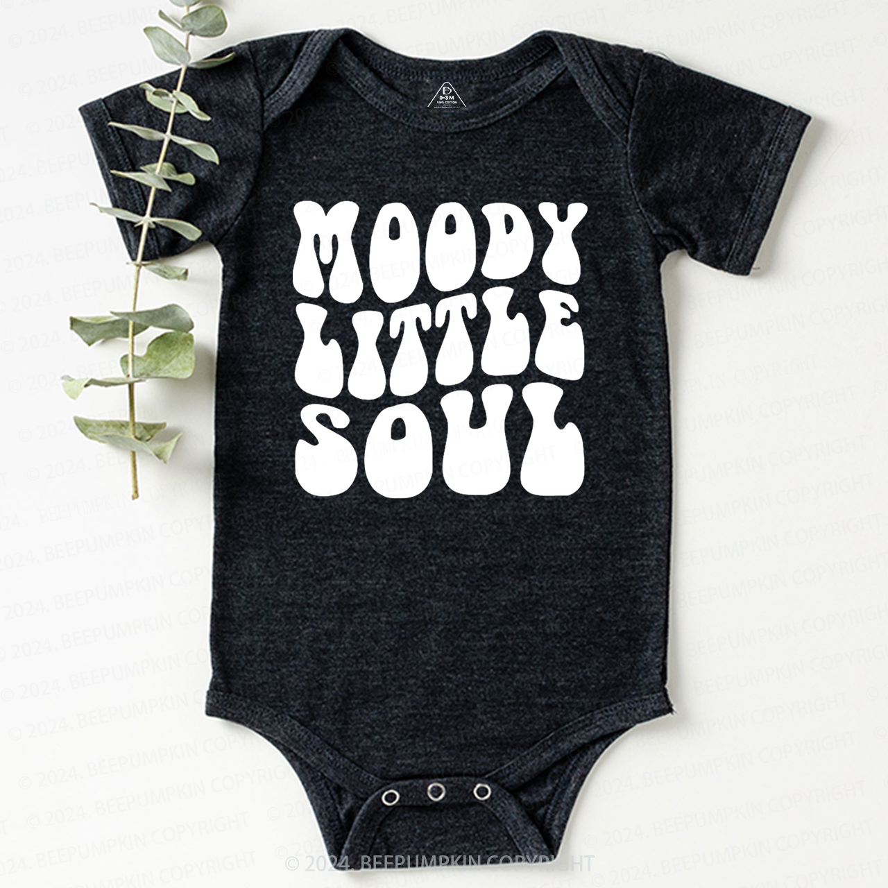 Moody Little Soul Halloween Baby Bodysuits