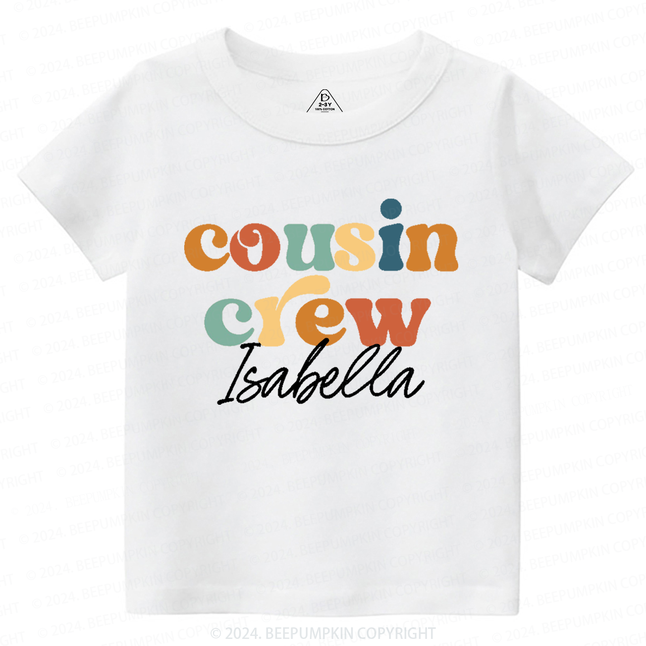 Personalized Cousin Crew Toddler&Kids Tees 