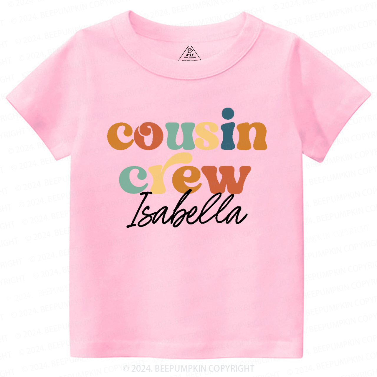 Personalized Cousin Crew Toddler&Kids Tees 