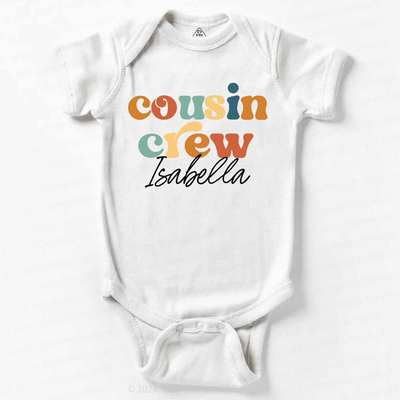 Personalized Cousin Crew Baby Bodysuit 