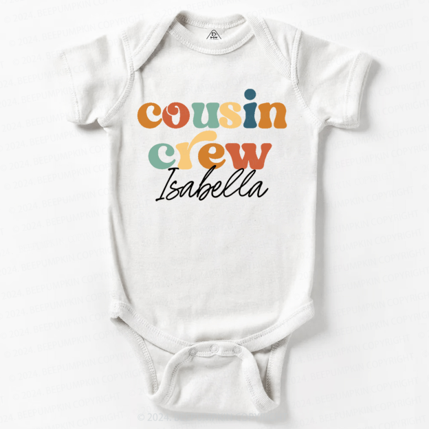 Personalized Cousin Crew Baby Bodysuit 