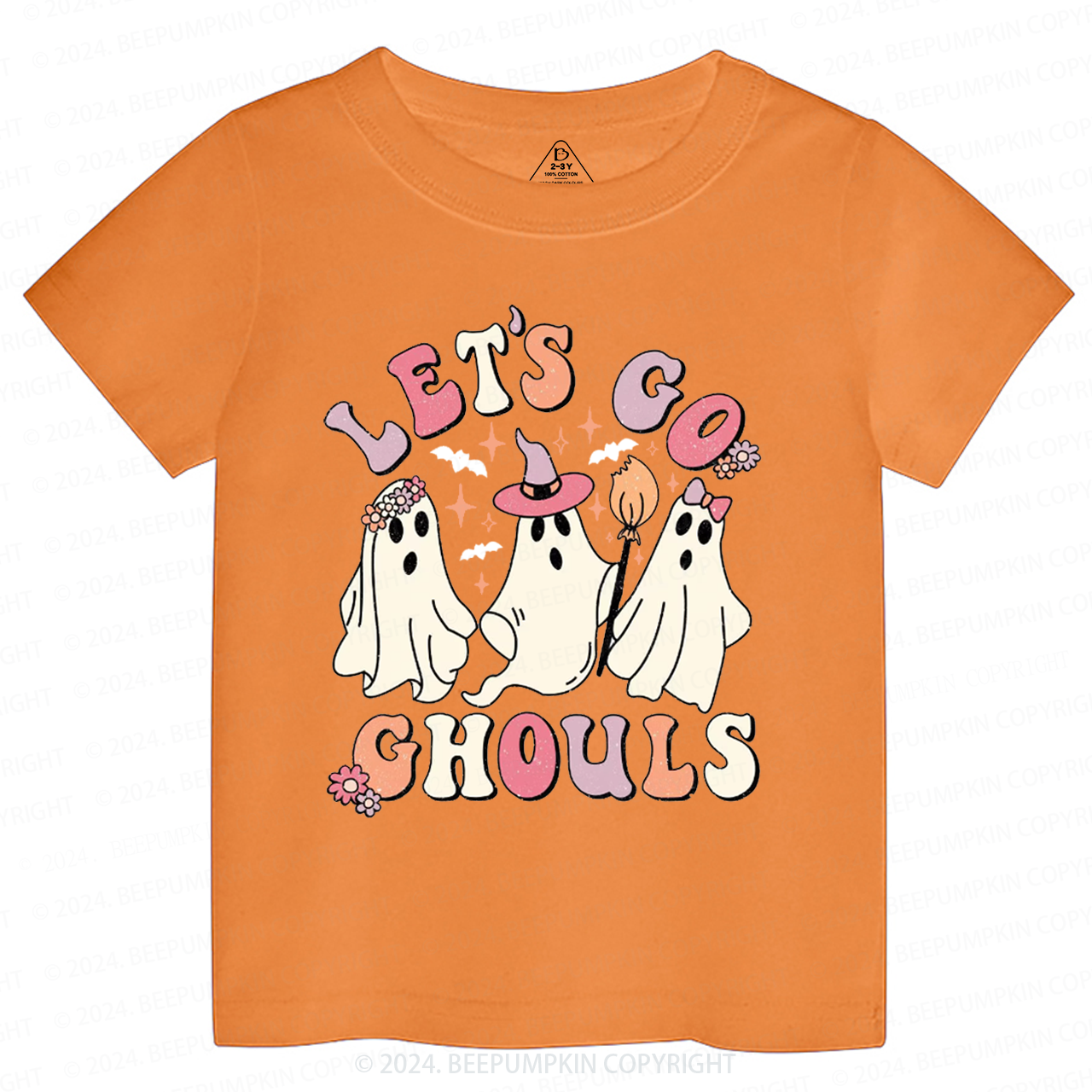 Let's Go Ghouls Halloween Toddler&Kids Tees 