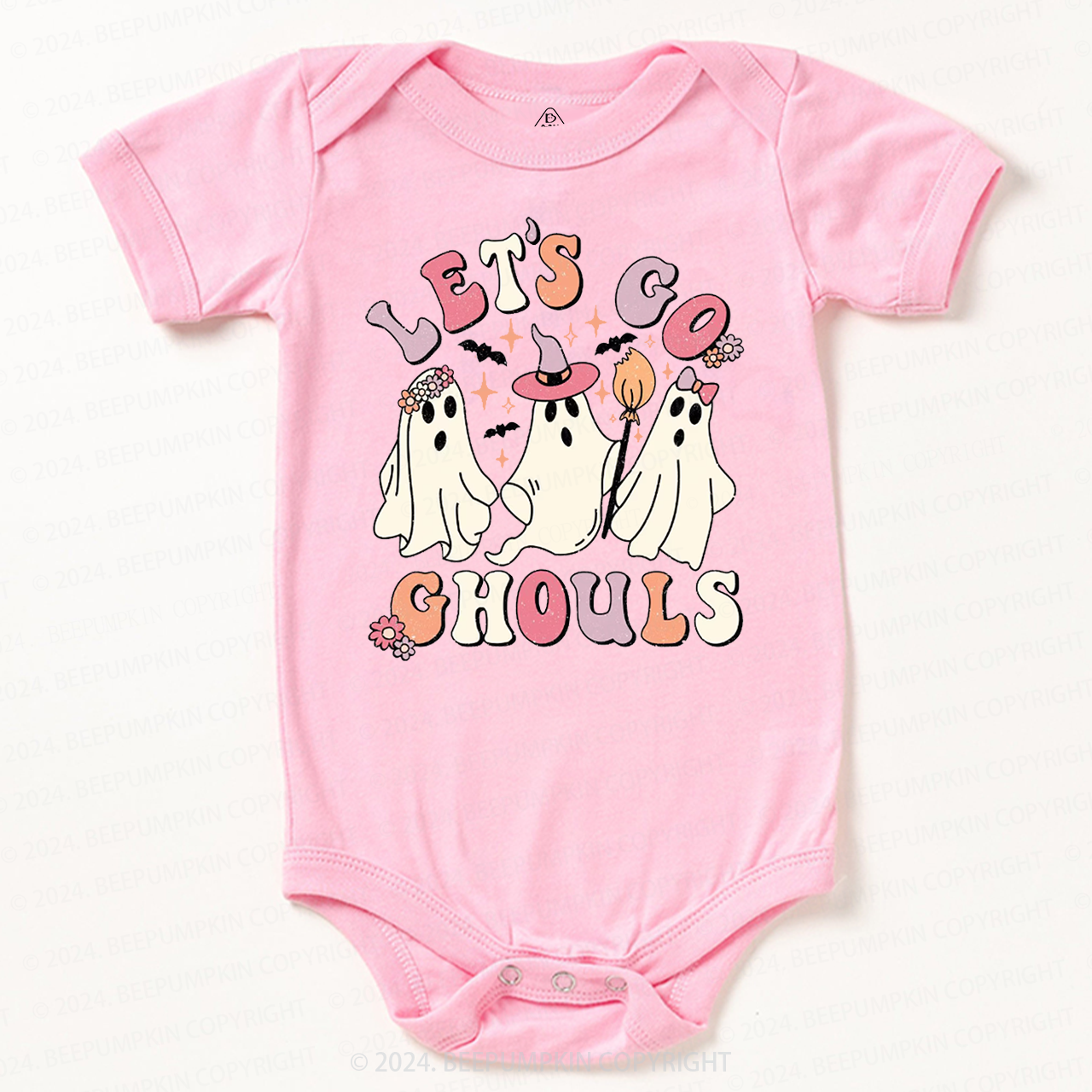 Let's Go Ghouls Halloween Baby Bodysuits 
