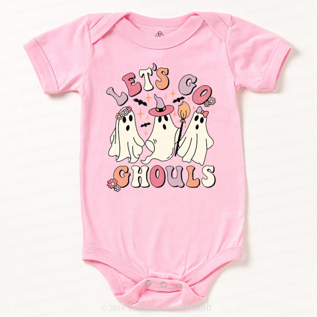 Let's Go Ghouls Halloween Baby Bodysuits 