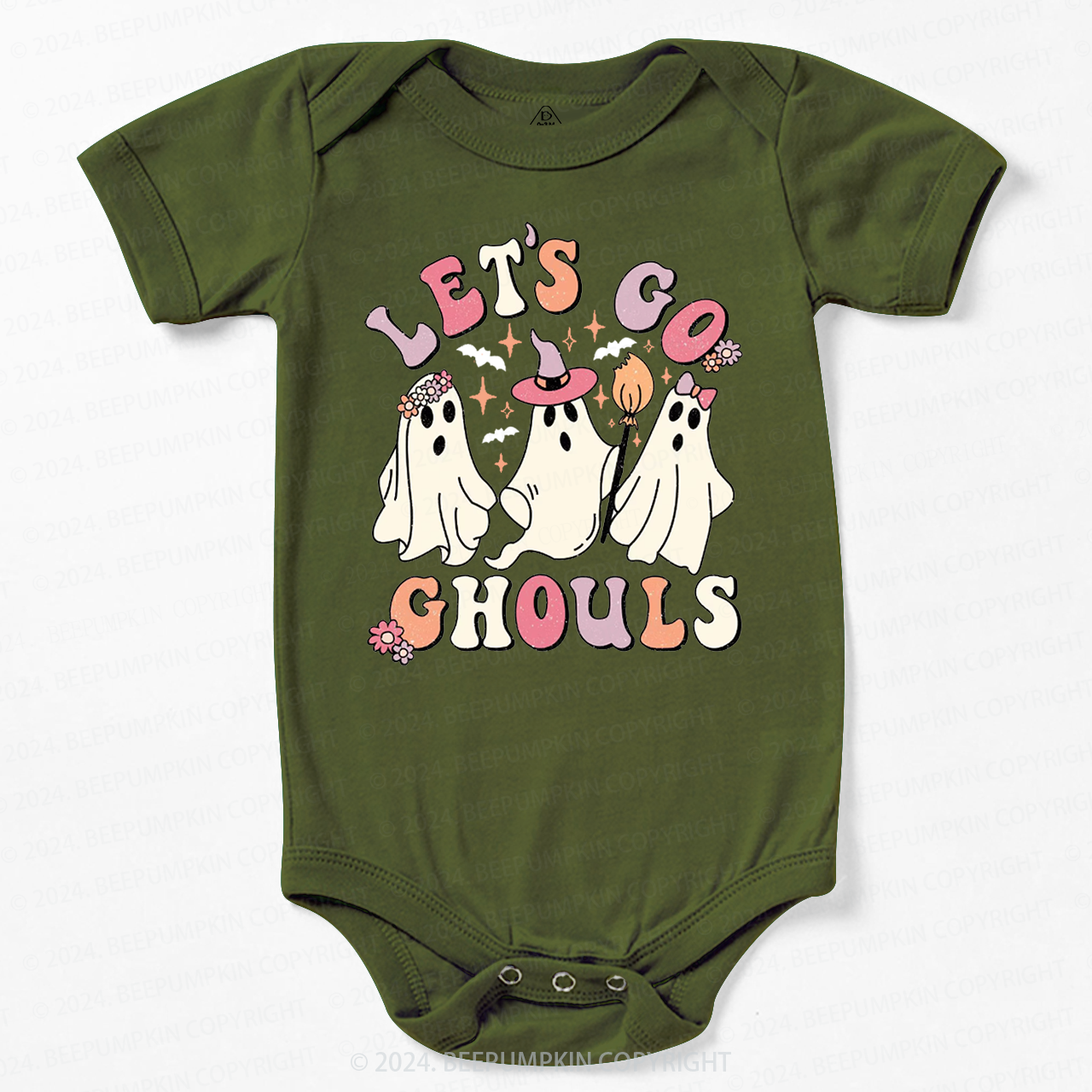 Let's Go Ghouls Halloween Baby Bodysuits 