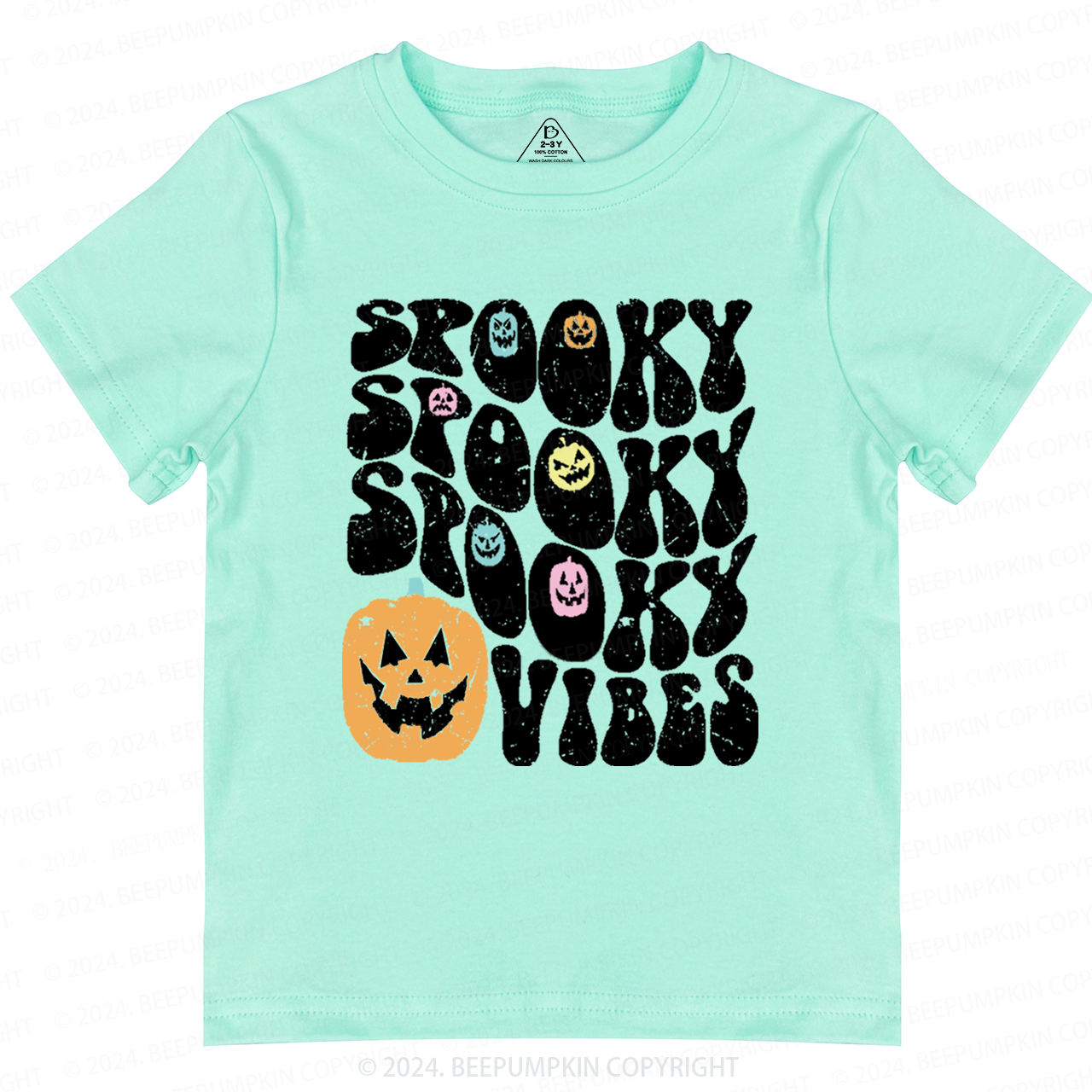 Spooky Vibes Halloween Toddler&Kids Tees 
