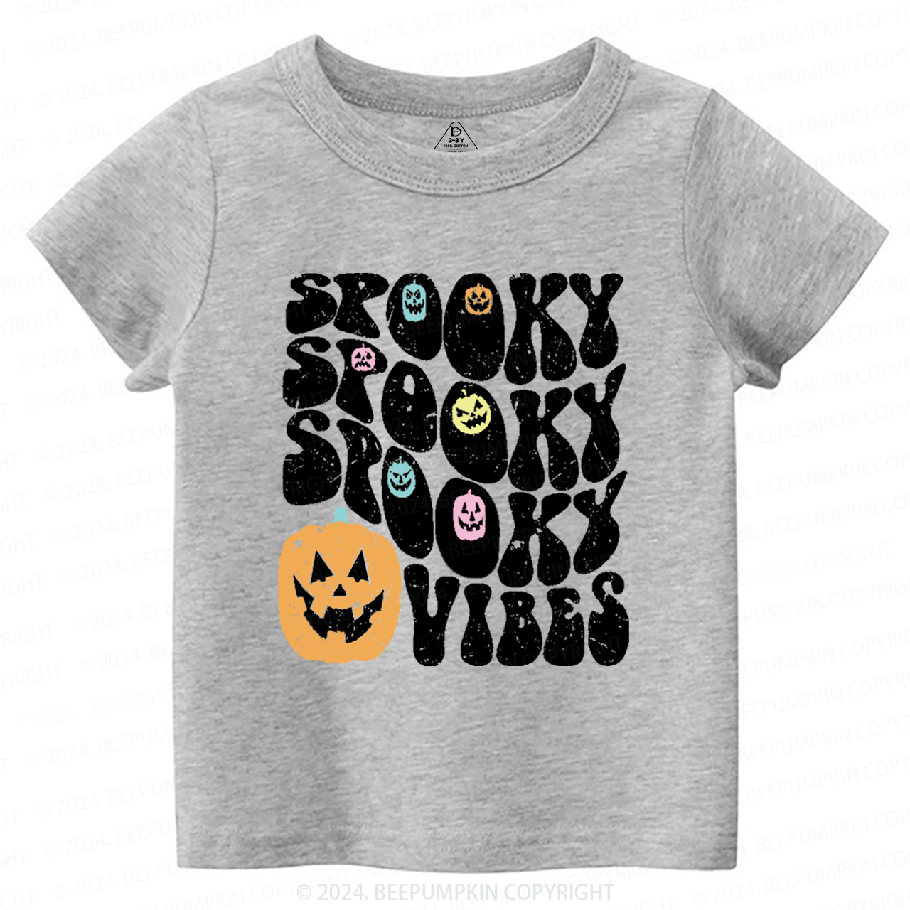 Spooky Vibes Halloween Toddler&Kids Tees 