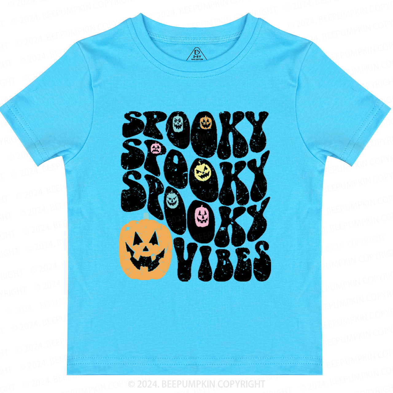 Spooky Vibes Halloween Toddler&Kids Tees 