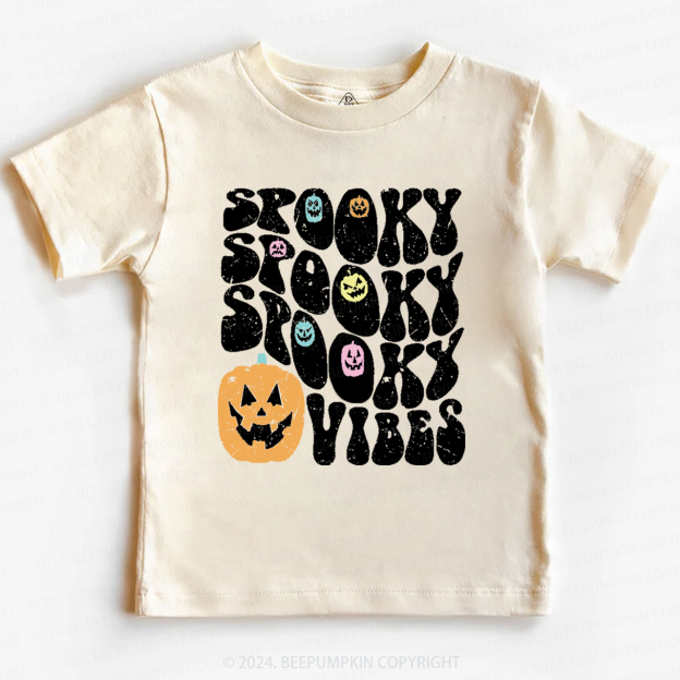 Spooky Vibes Halloween Toddler&Kids Tees 