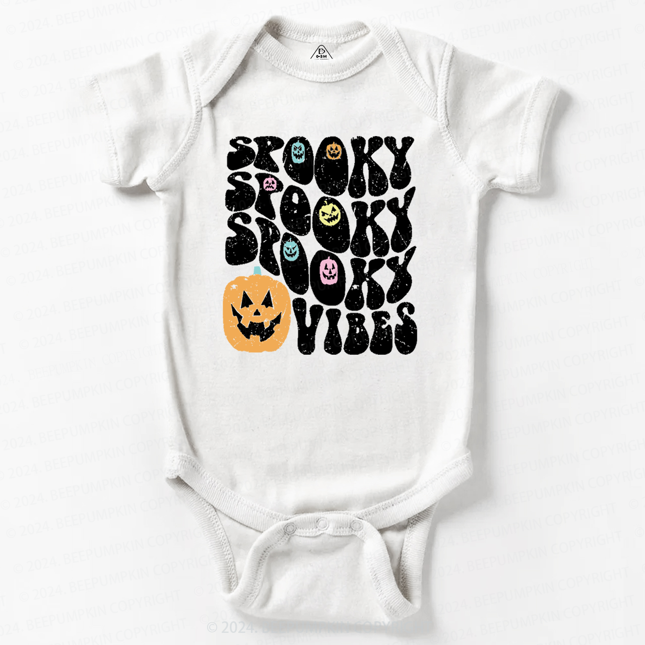 Spooky Vibes Halloween Baby Bodysuits 