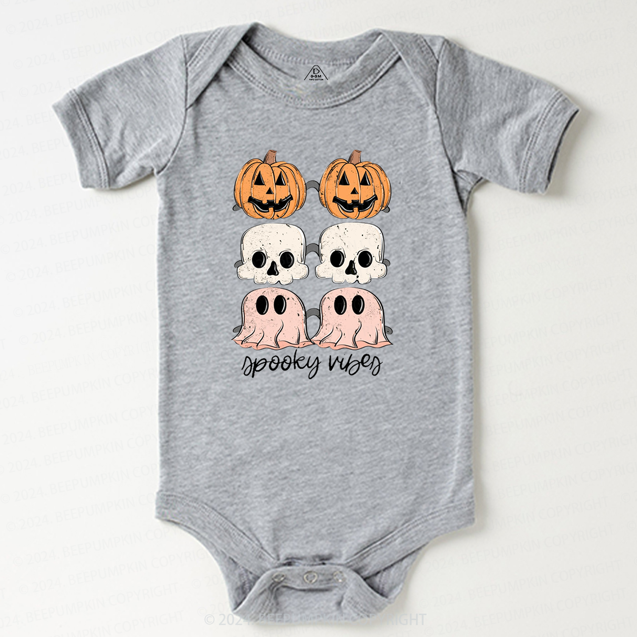 Halloween Ghost Spooky Vibes Baby Bodysuits 