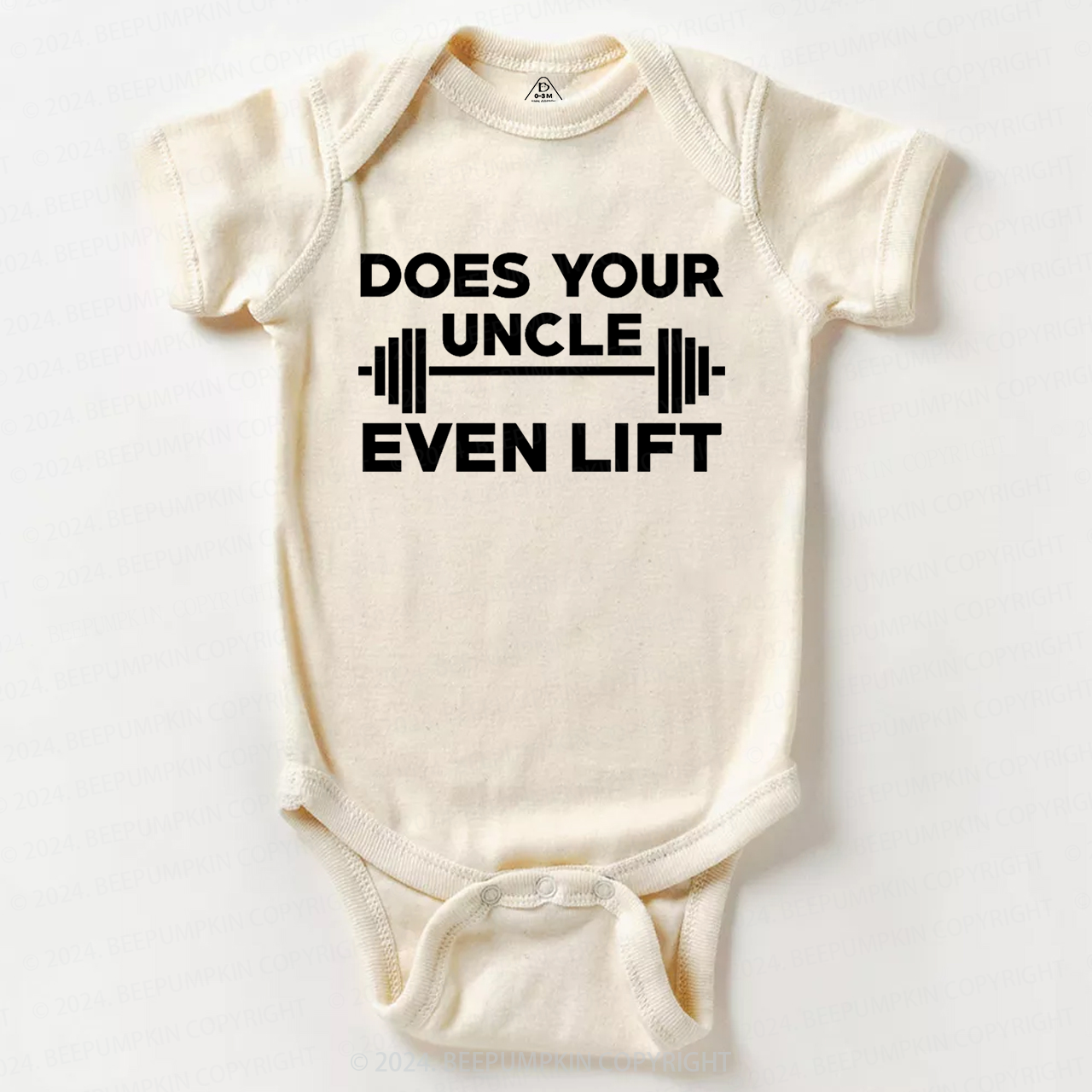 Does Your Uncle Even Lift  Baby Bodysuit 7