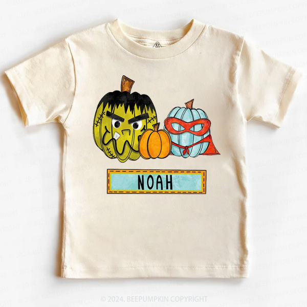 Image of Personalized Cute Pumpkin Toddler&Kids Tees