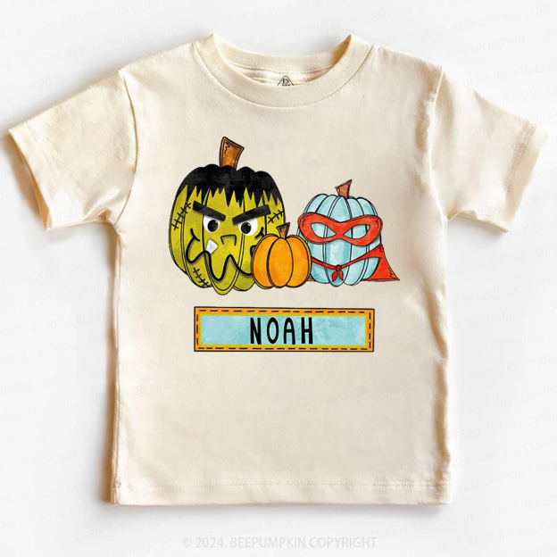 Personalized Cute Pumpkin Toddler&Kids Tees 