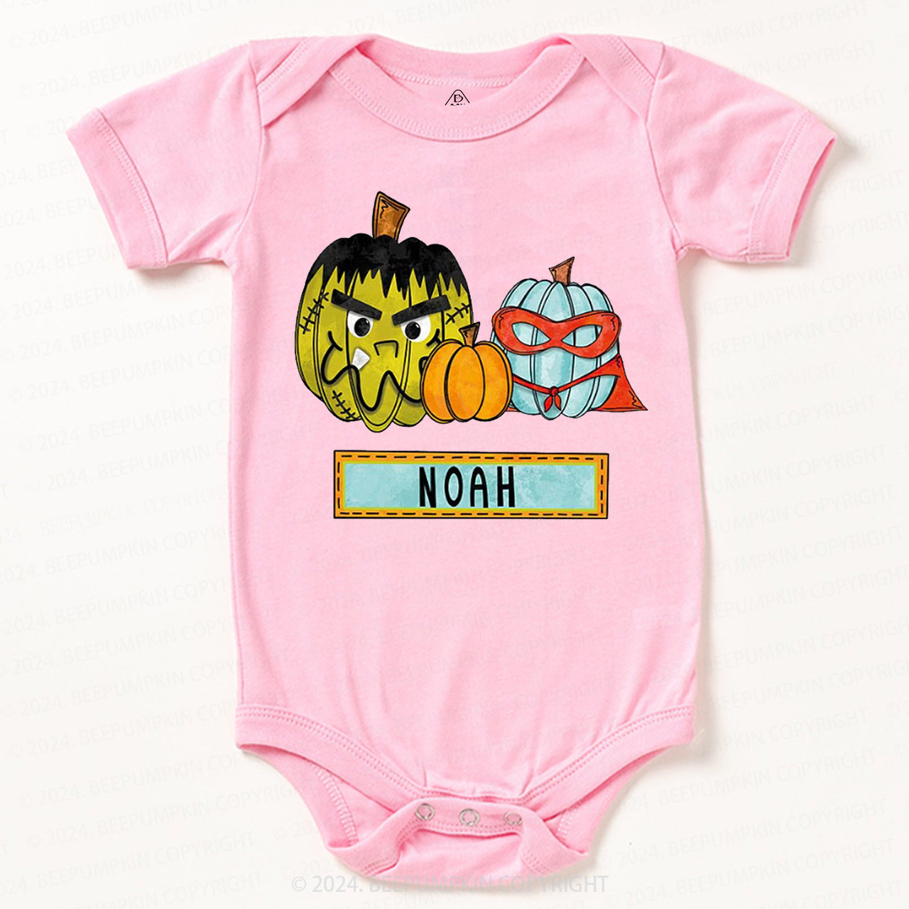 Personalized Cute Pumpkin Baby Bodysuits 