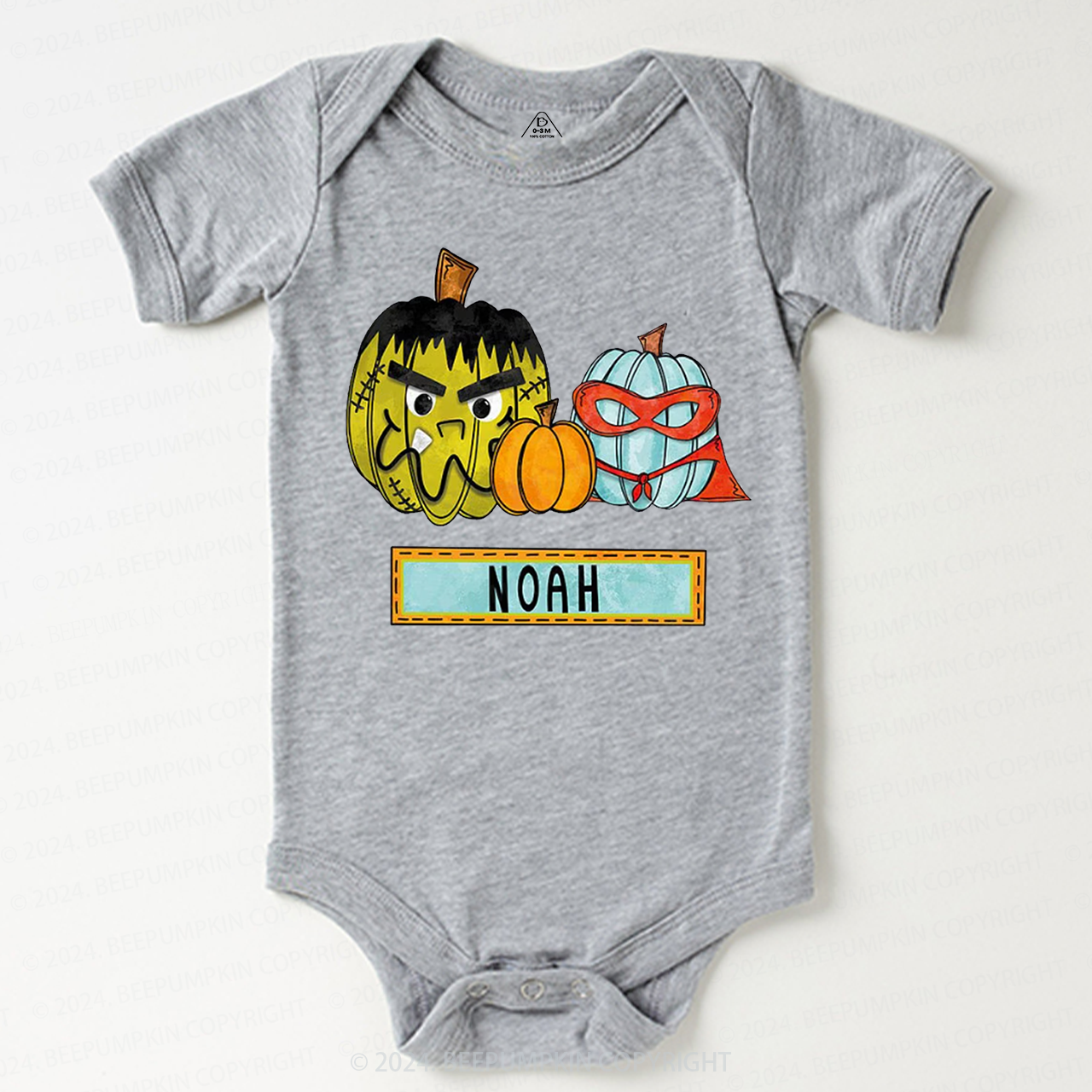 Personalized Cute Pumpkin Baby Bodysuits 