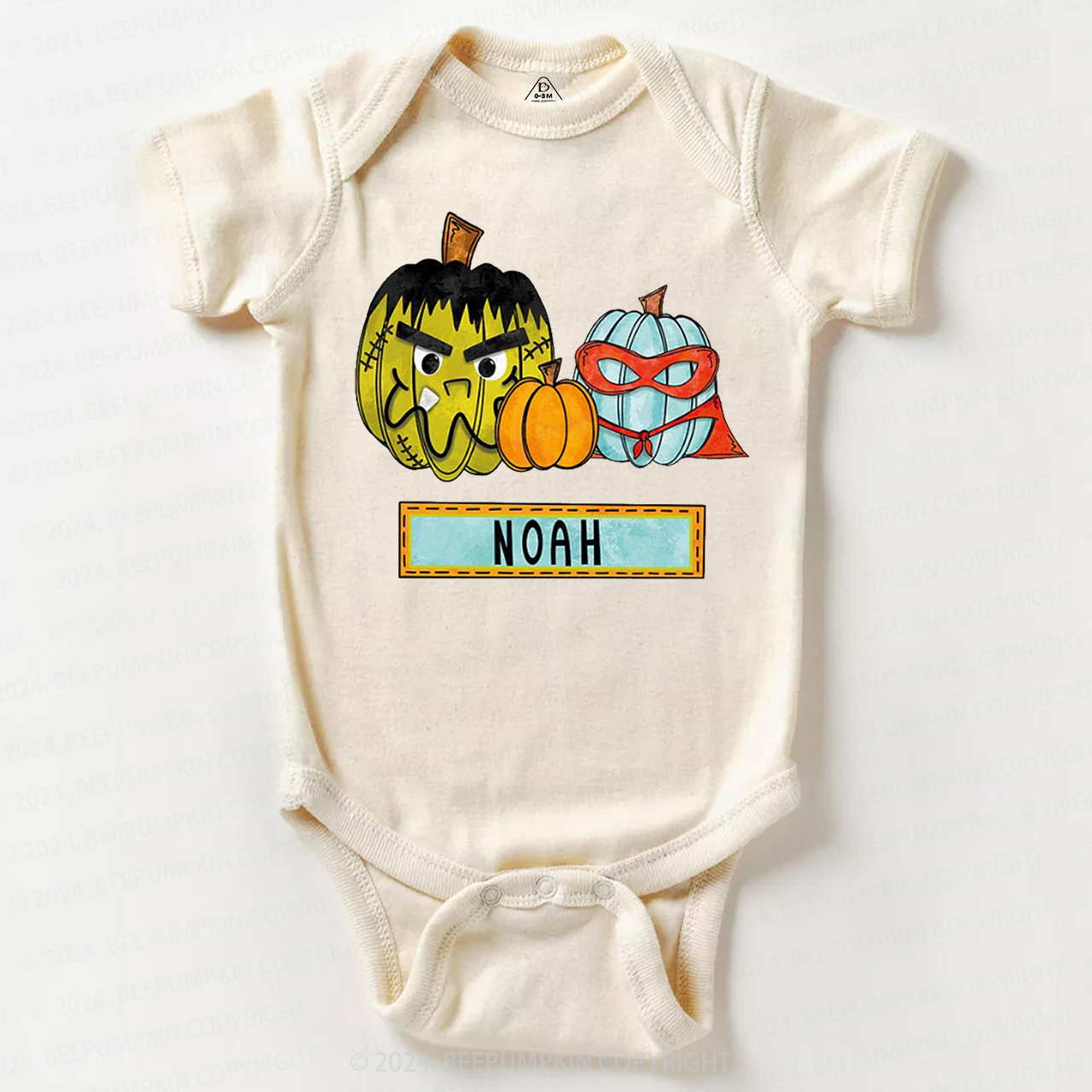 Personalized Halloween Name Baby Bodysuits