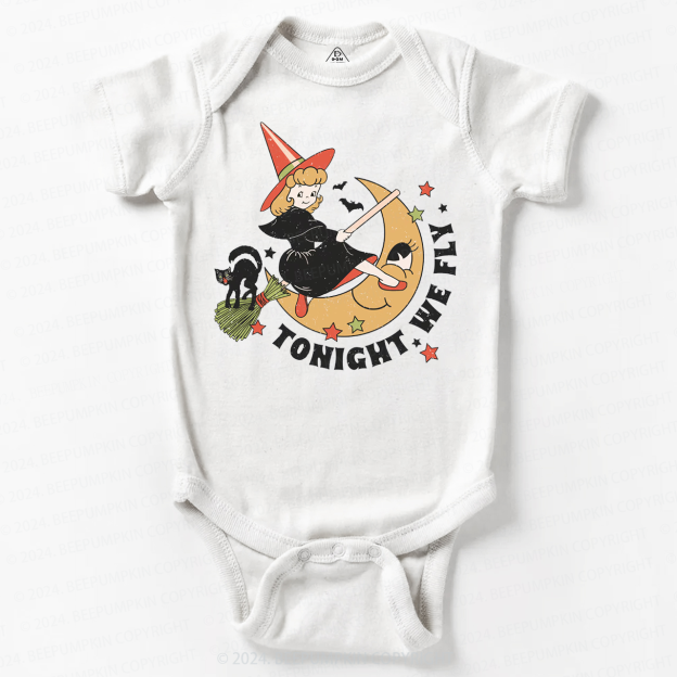 Tonight We Ride Halloween Baby Bodysuits 