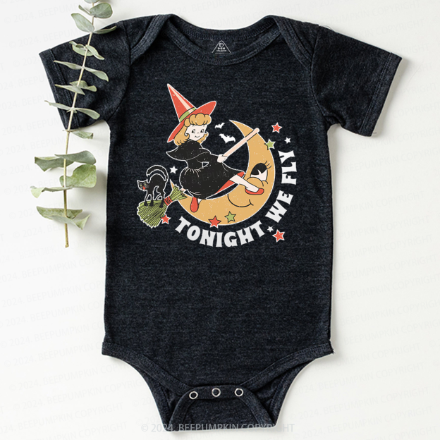 Tonight We Ride Halloween Baby Bodysuits 