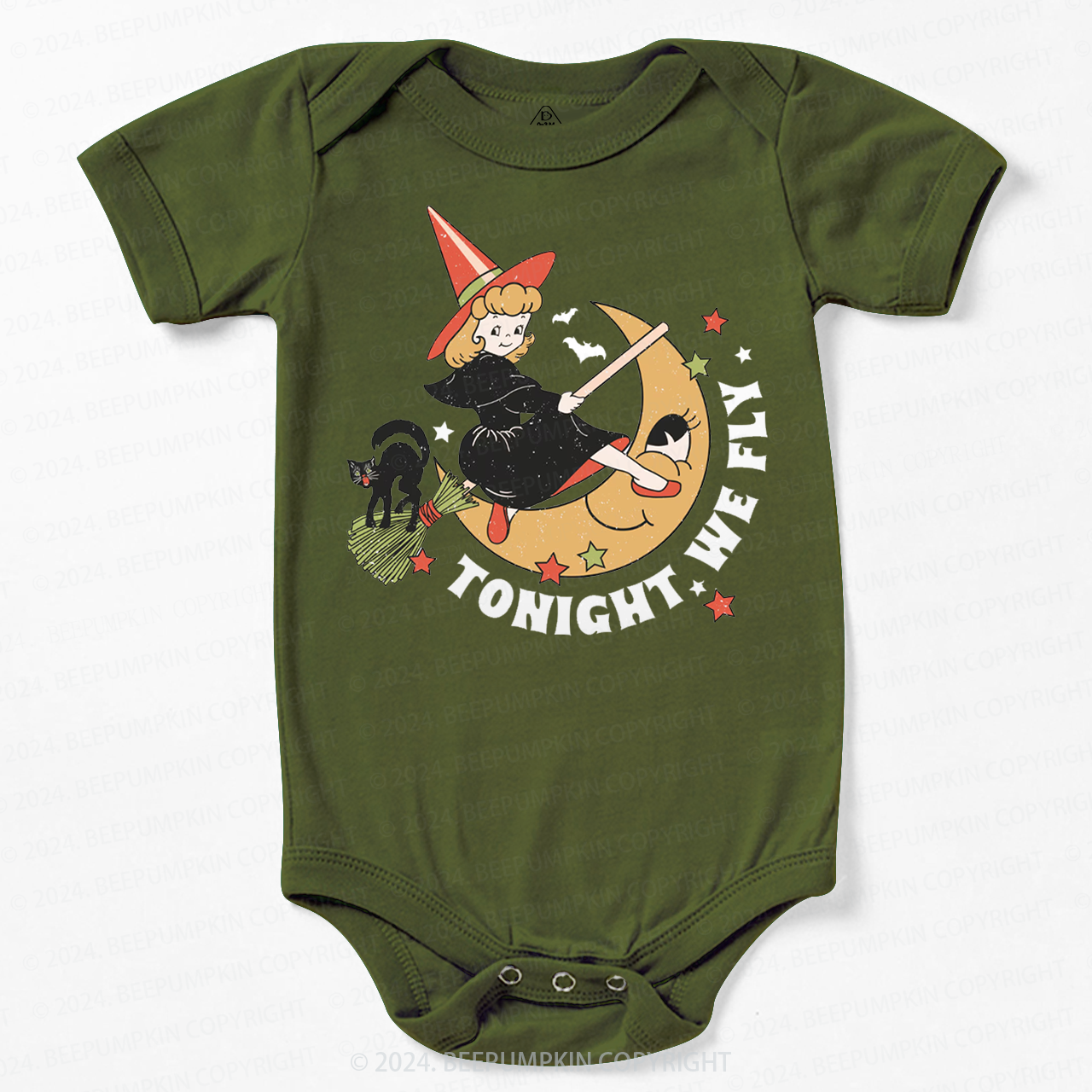 Tonight We Ride Halloween Baby Bodysuits 