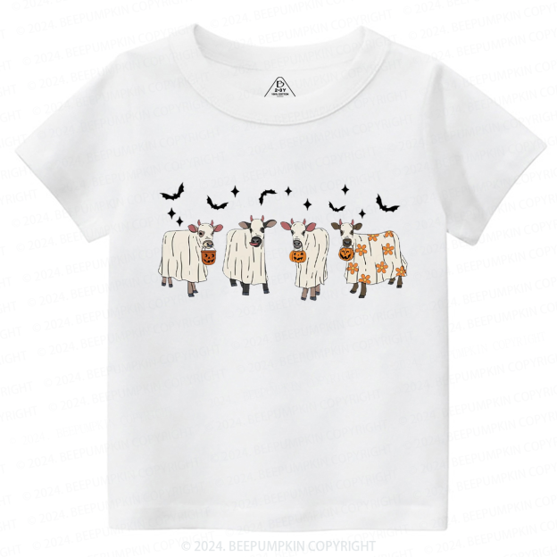 Halloween Ghost Cows Toddler&Kids Tees 