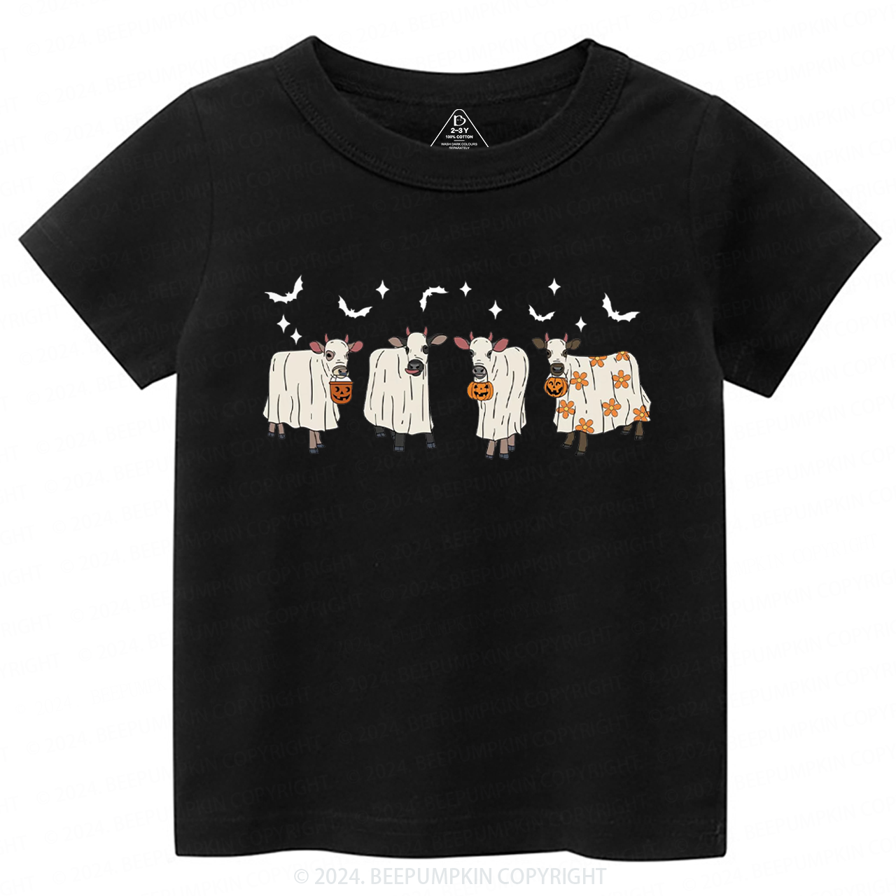 Halloween Ghost Cows Toddler&Kids Tees 