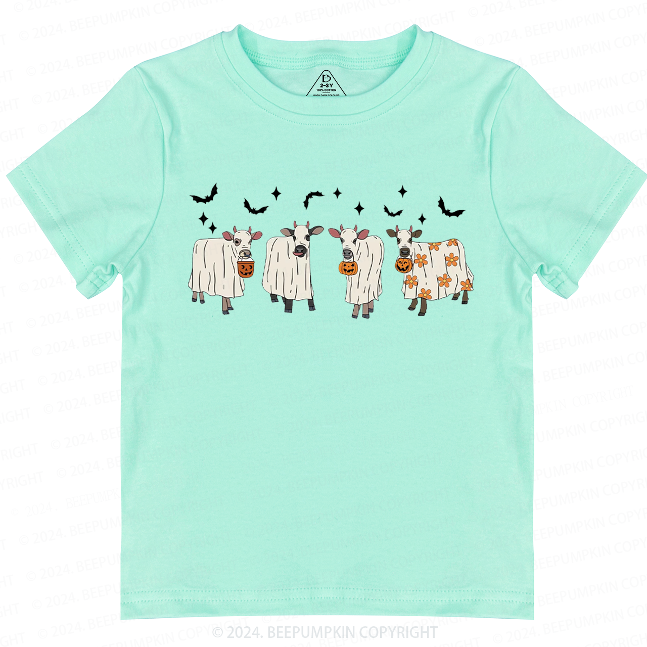 Halloween Ghost Cows Toddler&Kids Tees 