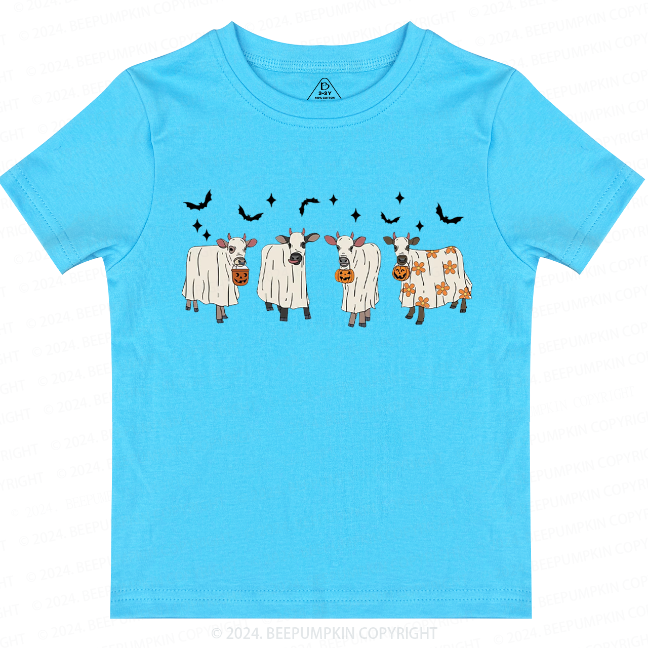 Halloween Ghost Cows Toddler&Kids Tees 