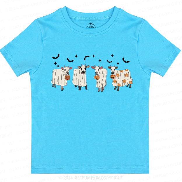 Halloween Ghost Cows Toddler&Kids Tees 