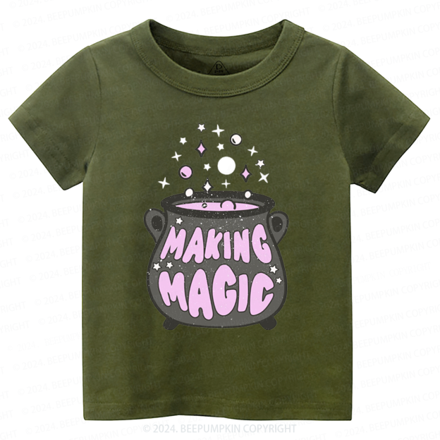 Making Magic Witch Halloween Toddler&Kids Tees 