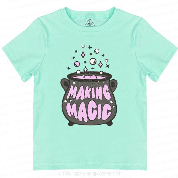 Making Magic Witch Halloween Toddler&Kids Tees 
