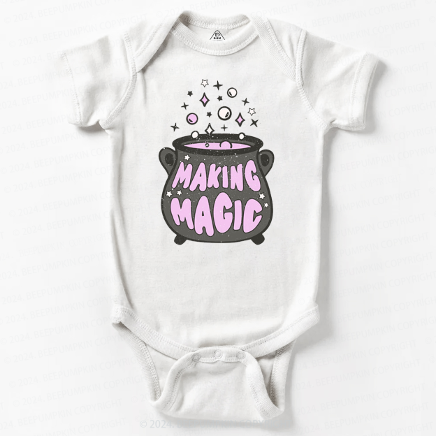 Making Magic Witch Halloween Baby Bodysuits 