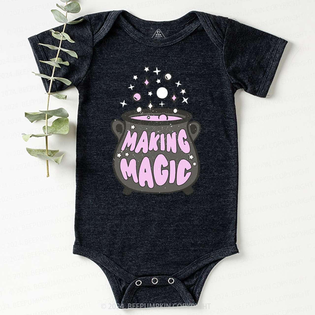 Making Magic Witch Halloween Baby Bodysuits 
