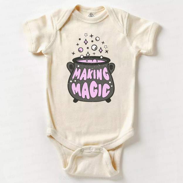 Making Magic Witch Halloween Baby Bodysuits 