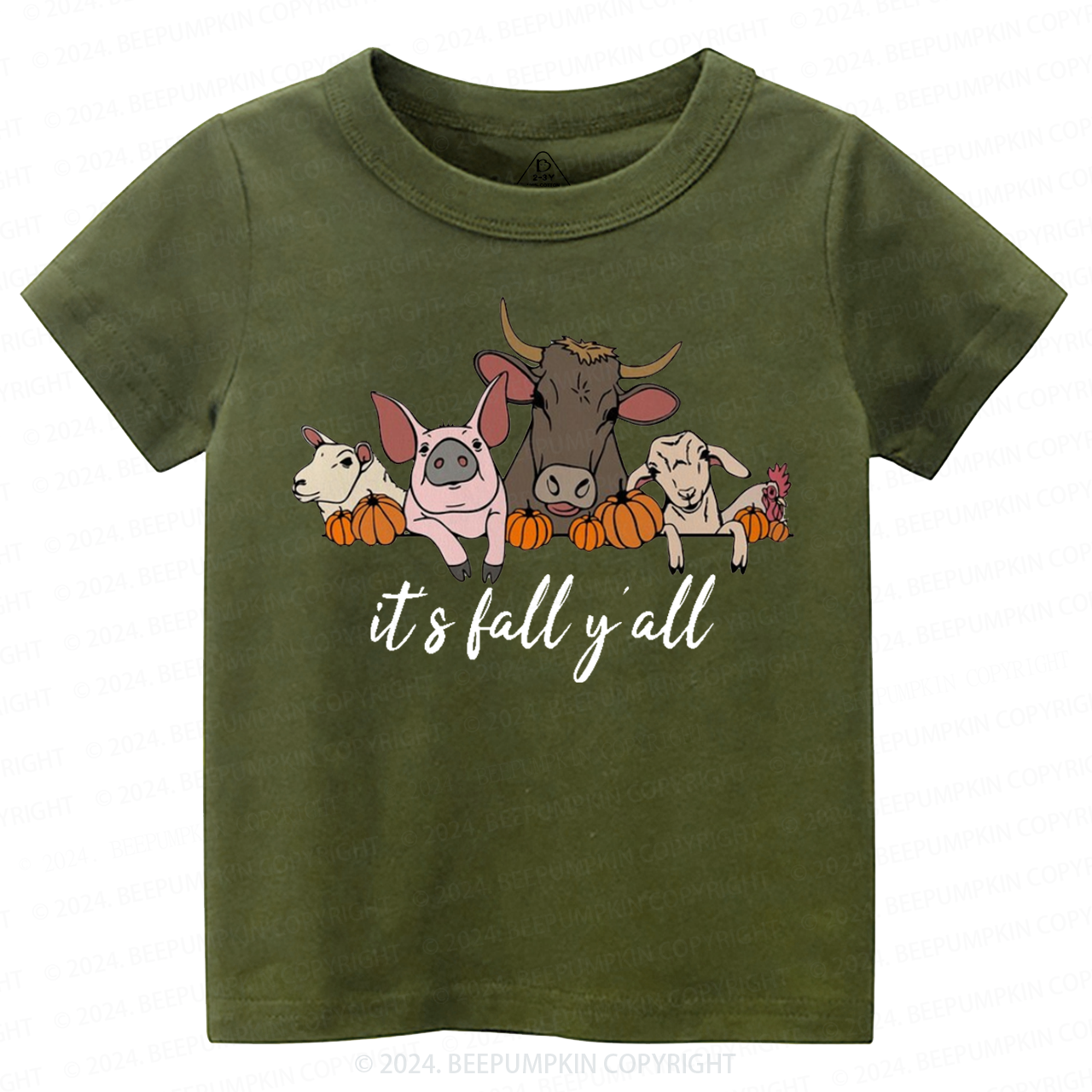  It's Fall Y'all Halloween Toddler&Kids Tees 