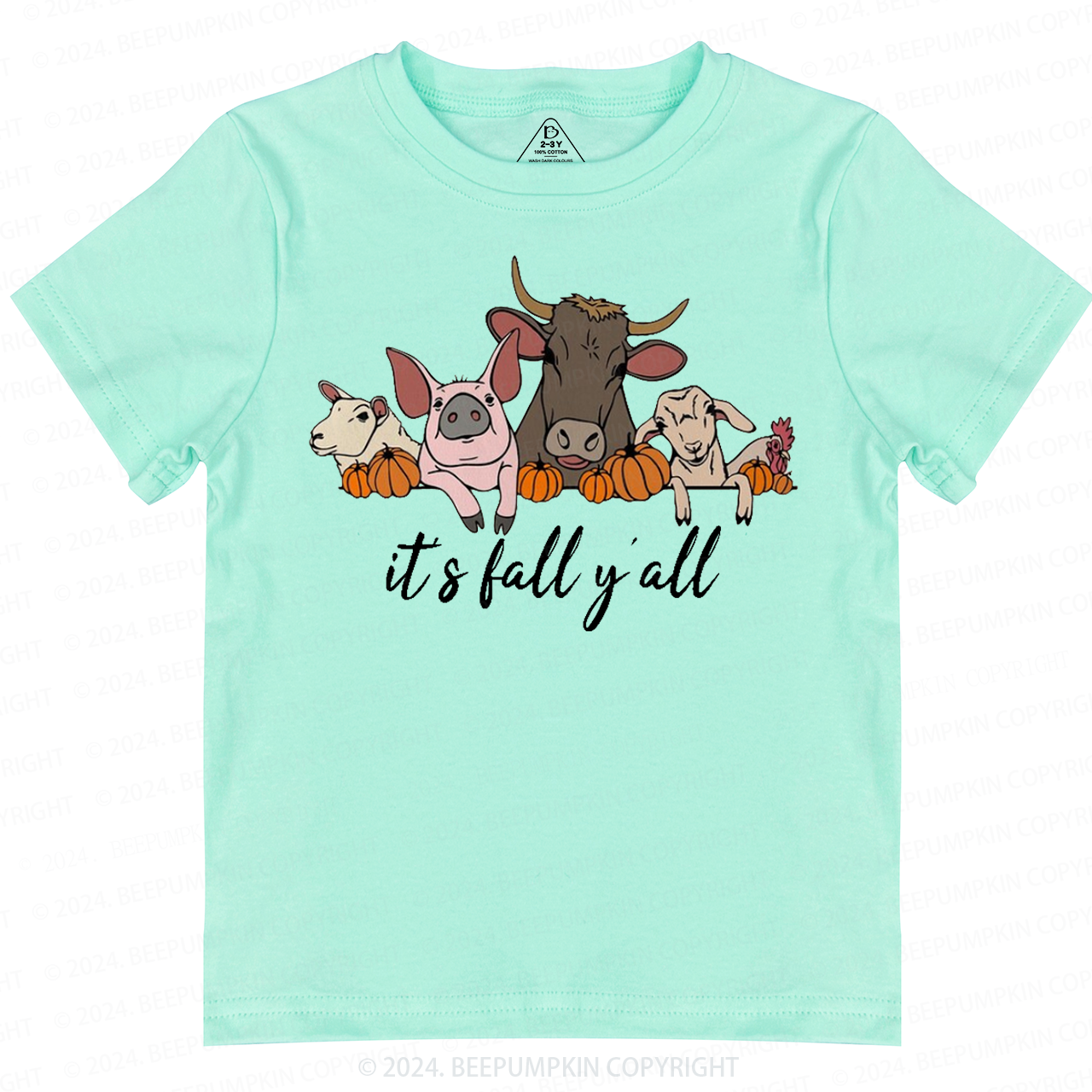  It's Fall Y'all Halloween Toddler&Kids Tees 