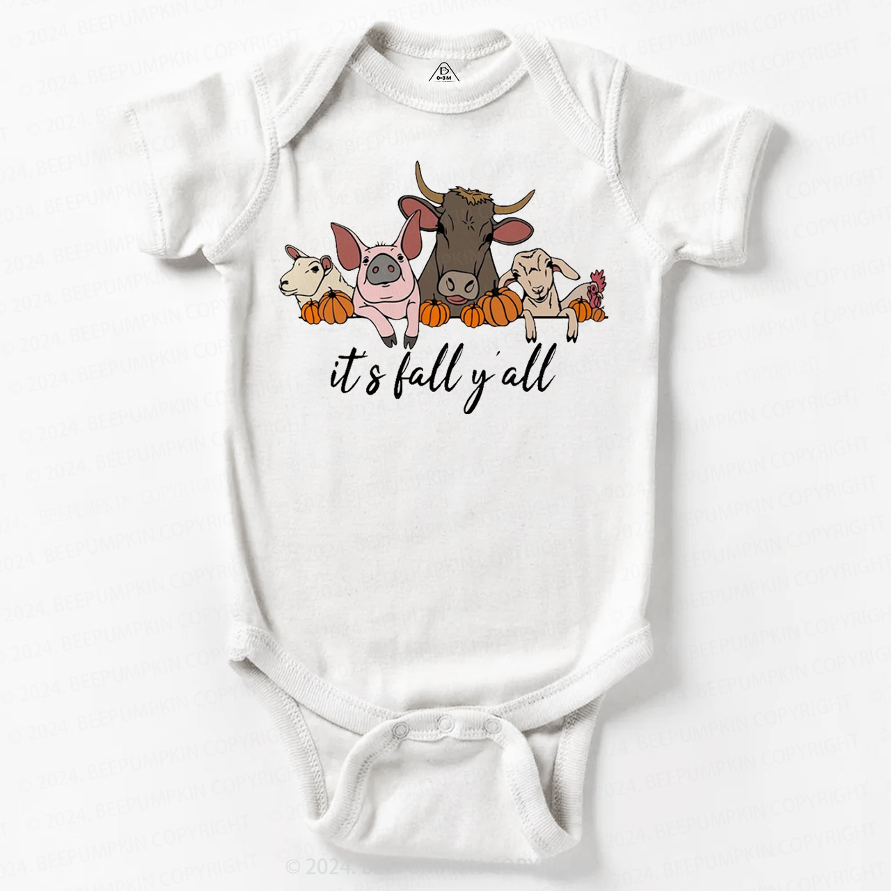  It's Fall Y'all Halloween Baby Bodysuits 