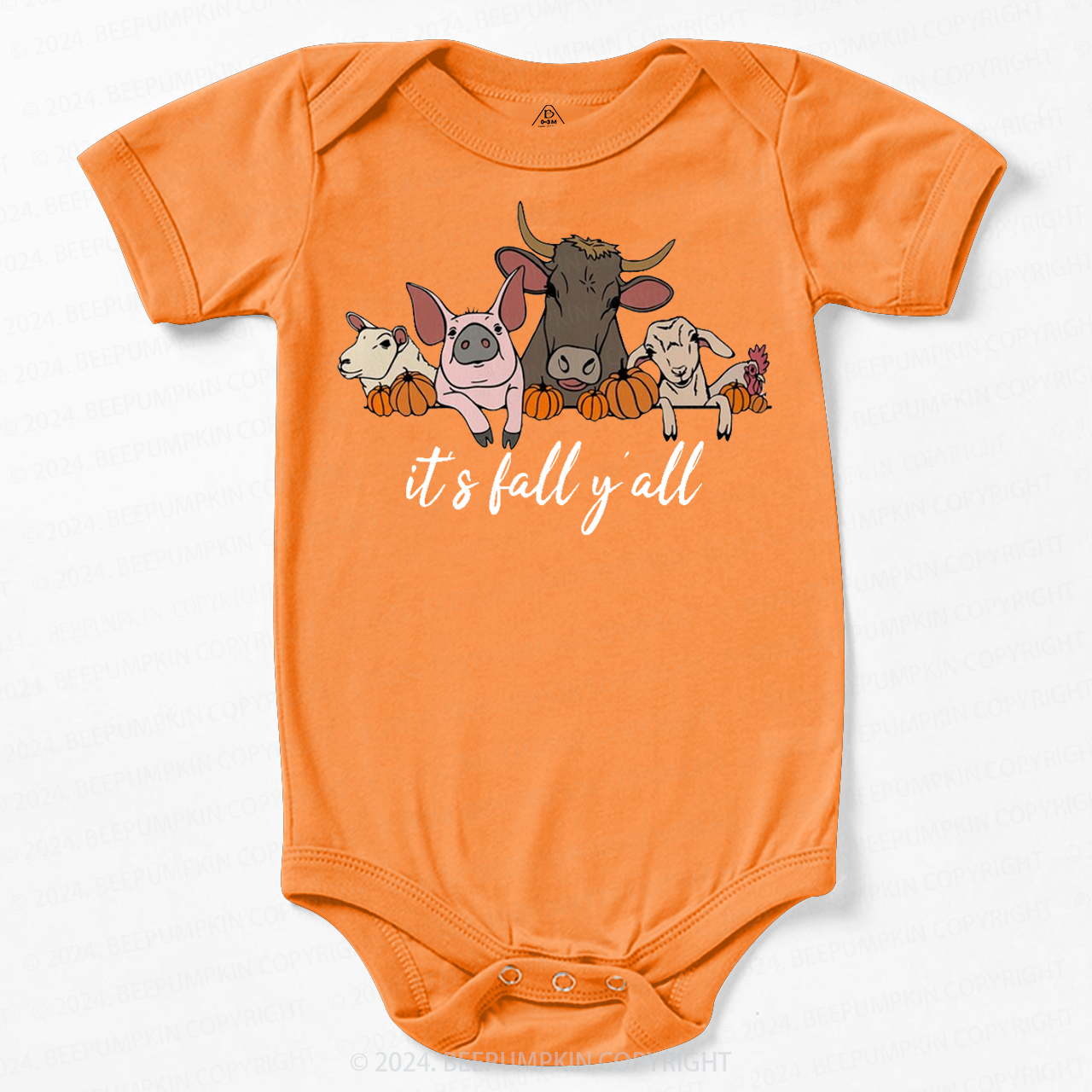 It's Fall Y'all Halloween Baby Bodysuits 
