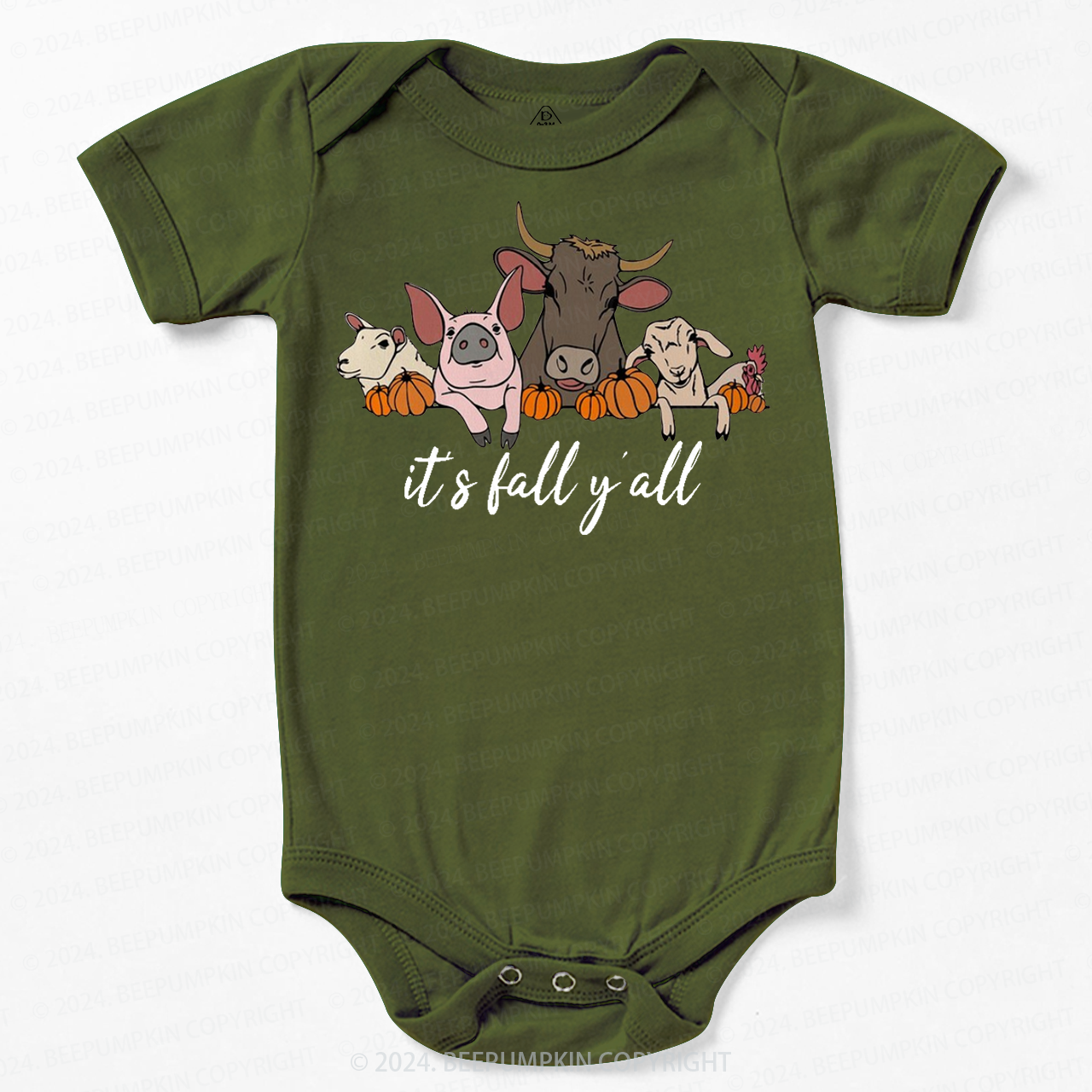  It's Fall Y'all Halloween Baby Bodysuits 