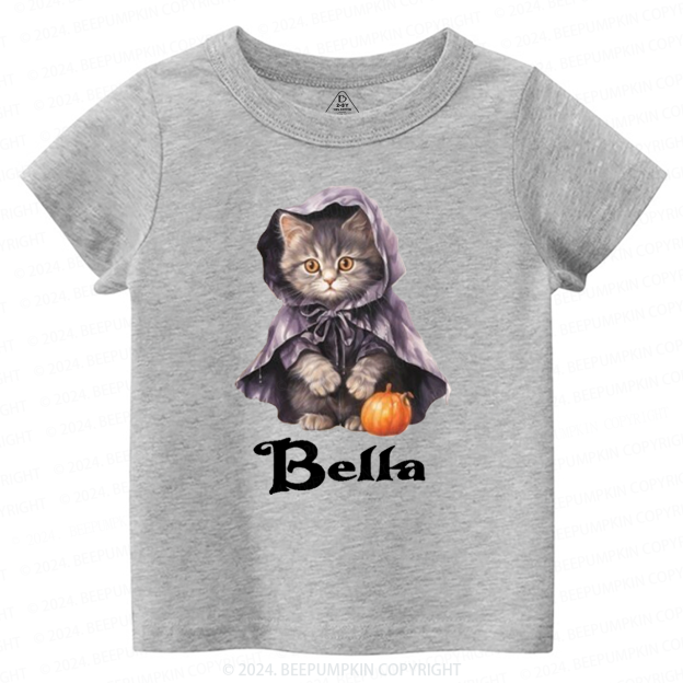 Personalized Halloween Cats Friends Toddler&Kids Tees 